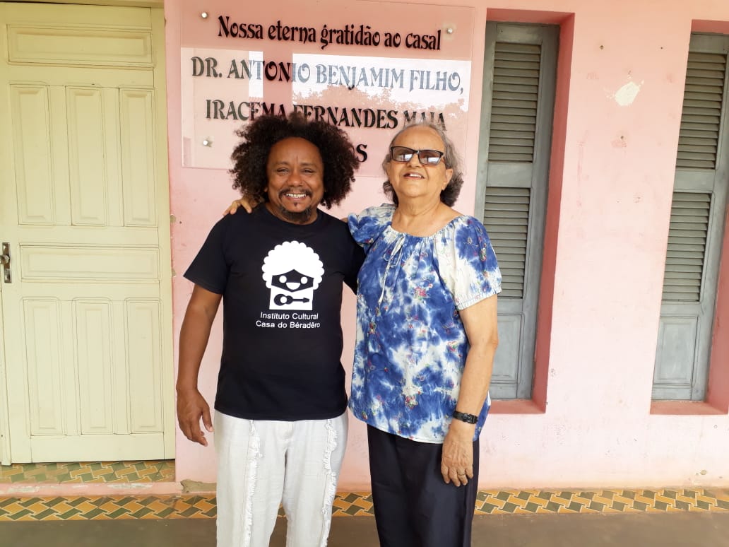 Chico César e Ir. Iracy sua primeira professora